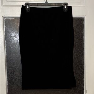By & By Women’s Classic Black Pencil Skirt with side slit Size medium